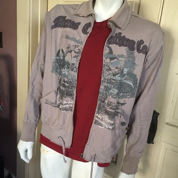 Micros gray zipper sweat - Picture 2 of 8